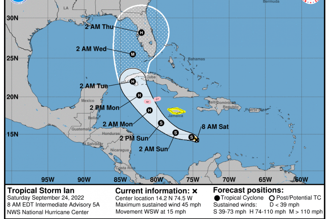 Florida Governor Declares Emergency; &quot;Hurricane&quot; Ian May landfall TAMPA